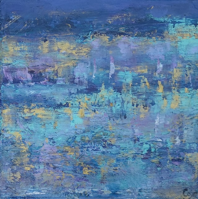 Horizon N°76, 2021, 20x20 cm, 149 €
oeuvre originale unique de corinne foucouin, huile sur toile